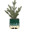 Outlet Mini Frosted Artificial Christmas Tree in Nutcracker Pot - 14.75" - Unlit Trees