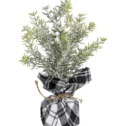 Online Mini Frosted Pine Artificial Christmas Trees - 10