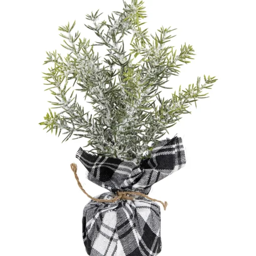 Online Mini Frosted Pine Artificial Christmas Trees - 10" - Set of 3 Unlit