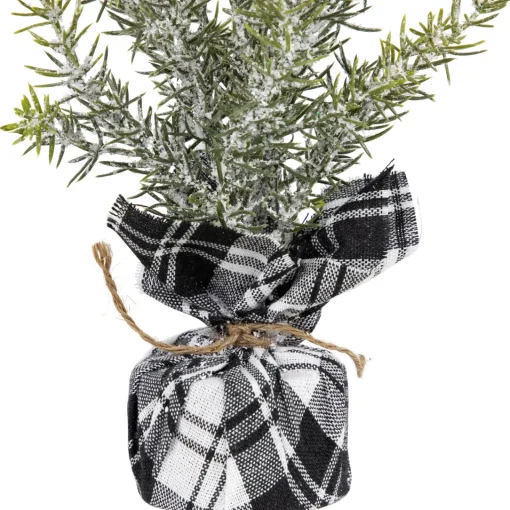 Online Mini Frosted Pine Artificial Christmas Trees - 10" - Set of 3 Unlit