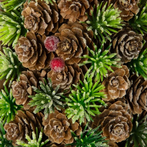 Sale Mini Pinecone and Frosted Wild Berries Christmas Cone Tree - 15" Trees