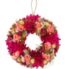 Online Mixed Floral and Berries Artificial Spring Wreath - 12.5" Unlit