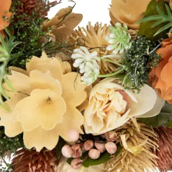 Best Mixed Floral Artificial Spring Wreath - 9.75