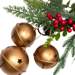 Clearance Mixed Foliage with Jingle Bells and Ornaments Artificial Christmas Garland - 6' x 8