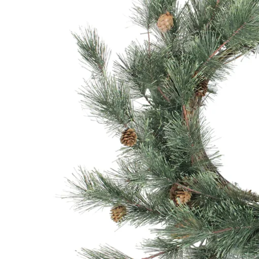 New Mixed Pine Cones Artificial Christmas Wreath - 26" - Unlit Unlit