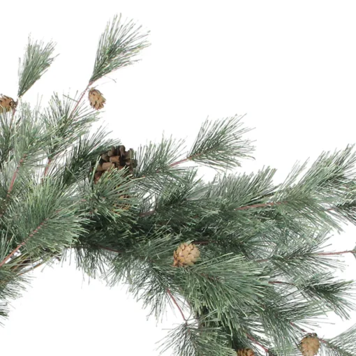 New Mixed Pine Cones Artificial Christmas Wreath - 26" - Unlit Unlit