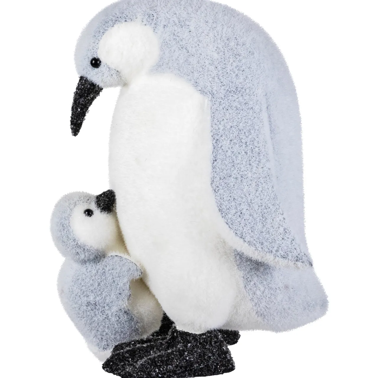 Mother Penguin with Chick Christmas Figurine - 10.75" Animals