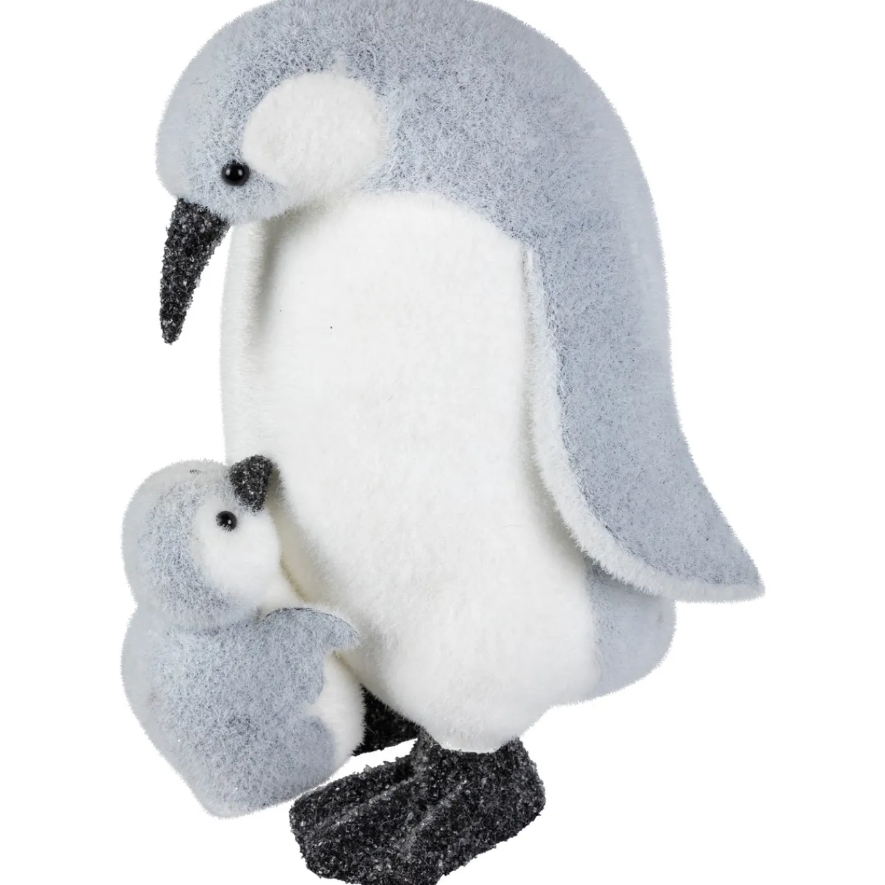 Mother Penguin with Chick Christmas Figurine - 10.75" Animals