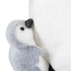 Mother Penguin with Chick Christmas Figurine - 10.75