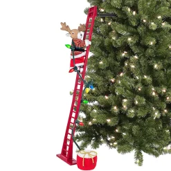 Best Reindeer Climbing Ladder Tabletop Decoration #337227 People