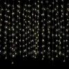 Best Multi-Function Window Curtain Christmas Lights - Warm White LED - 10' - Clear Wire - 3000ct Novelty