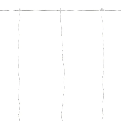 Best Multi-Function Window Curtain Christmas Lights - Warm White LED - 10' - Clear Wire - 3000ct Novelty
