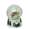 Best Musical and Animated Santa and Reindeer Rotating Christmas Water Globe - 6.75" Snow Globes