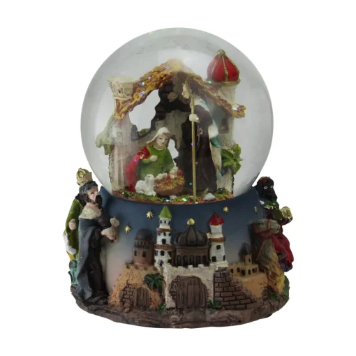 Outlet Nativity Manger Scene Christmas Musical Snow Globe - 5.75" Snow Globes
