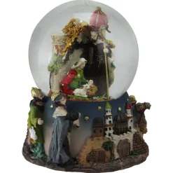 Outlet Nativity Manger Scene Christmas Musical Snow Globe - 5.75