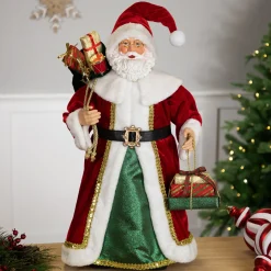 Nordic Style Santa Claus with Gifts Christmas Figure - 24" Santa Claus