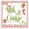 Discount North Pole Milk and Cookie Co 9.5" x 9.5" Framed Christmas Wall Decor Art Print Sign Poster in a Natural Wooden Frame with UV Acrylic and Hangers Wall