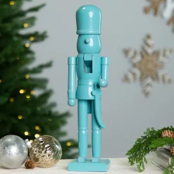 Outlet Nutcracker Soldier with Sword Christmas Figure - 15" - Sky Blue Nutcrackers