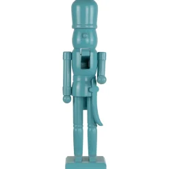 Outlet Nutcracker Soldier with Sword Christmas Figure - 15" - Sky Blue Nutcrackers