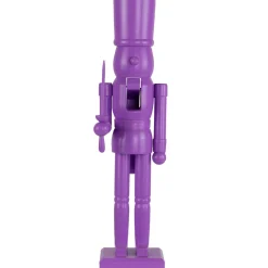 Outlet Nutcracker Soldier with Sword Christmas Figure - 15" - Purple Nutcrackers