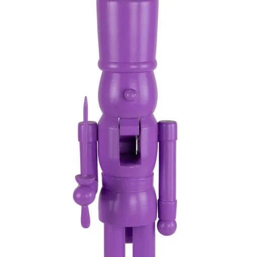 Outlet Nutcracker Soldier with Sword Christmas Figure - 15" - Purple Nutcrackers