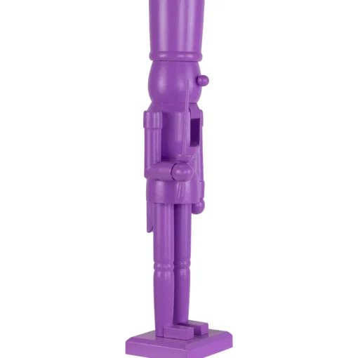 Outlet Nutcracker Soldier with Sword Christmas Figure - 15" - Purple Nutcrackers