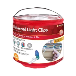 Outlet Outdoor Universal Christmas Light Clips - Clear - Set of 150 Accessories