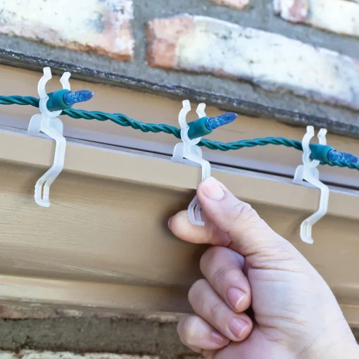 Outlet Outdoor Universal Christmas Light Clips - Clear - Set of 150 Accessories