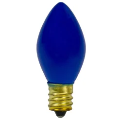 Outlet Pack of 4 Blue Opaque C7 Christmas Replacement Bulbs - 2