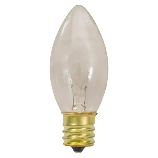 Hot Pack of 4 Clear C9 Transparent Christmas Replacement Bulbs Replacement Bulbs