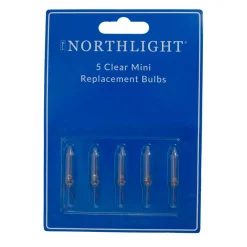 Sale Pack of 5 Clear Christmas Replacement Bulbs, 12 Volts Replacement Bulbs