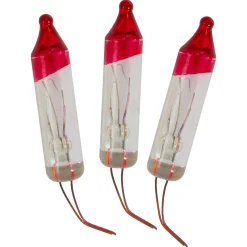 Online Pack of 3 Clear Flasher Christmas Replacement Bulbs, 3.5 Volts Replacement Bulbs
