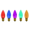 Discount Pack of 25 Faceted C7 LED Multi-Color Christmas Replacement Bulbs Replacement Bulbs