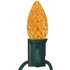 Discount Pack of 25 Faceted C7 LED Multi-Color Christmas Replacement Bulbs Replacement Bulbs