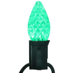 Discount Pack of 25 Faceted C7 LED Multi-Color Christmas Replacement Bulbs Replacement Bulbs