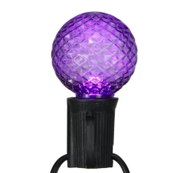 Outlet Pack of 25 Faceted LED G40 Multi-Color Christmas Replacement Bulbs Replacement Bulbs