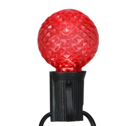 Outlet Pack of 25 Faceted LED G40 Multi-Color Christmas Replacement Bulbs Replacement Bulbs