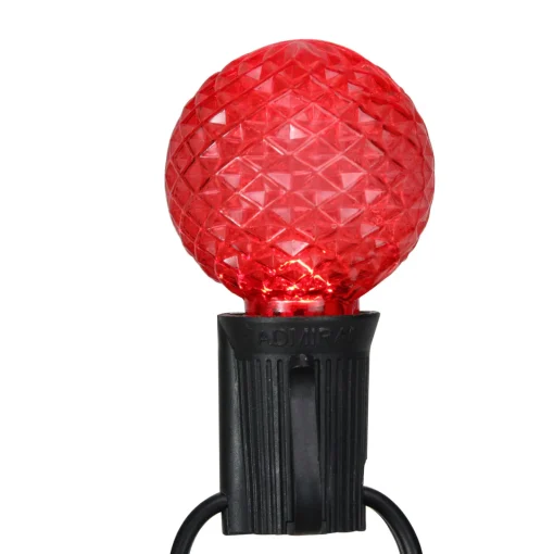 Outlet Pack of 25 Faceted LED G40 Multi-Color Christmas Replacement Bulbs Replacement Bulbs