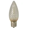 Discount Pack of 4 Faceted Transparent Cool White LED C9 Christmas Replacement Bulbs C7 & C9 Lights