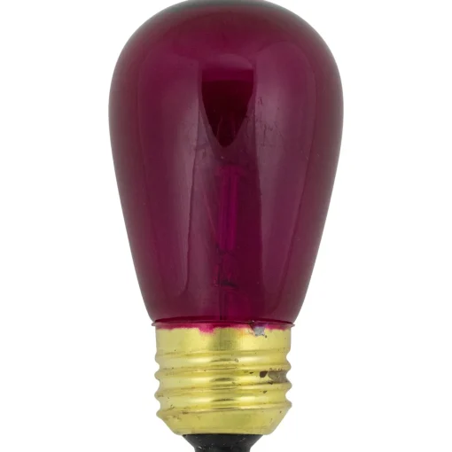 New Pack of 25 Incandescent S14 Purple Christmas Replacement Bulbs Replacement Bulbs