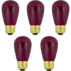 New Pack of 25 Incandescent S14 Purple Christmas Replacement Bulbs Replacement Bulbs