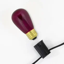 New Pack of 25 Incandescent S14 Purple Christmas Replacement Bulbs Replacement Bulbs
