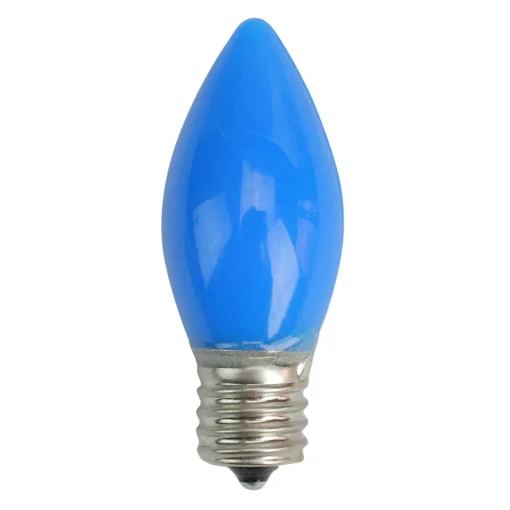 Hot Pack of 4 Opaque Blue C9 Christmas Replacement Bulbs Replacement Bulbs