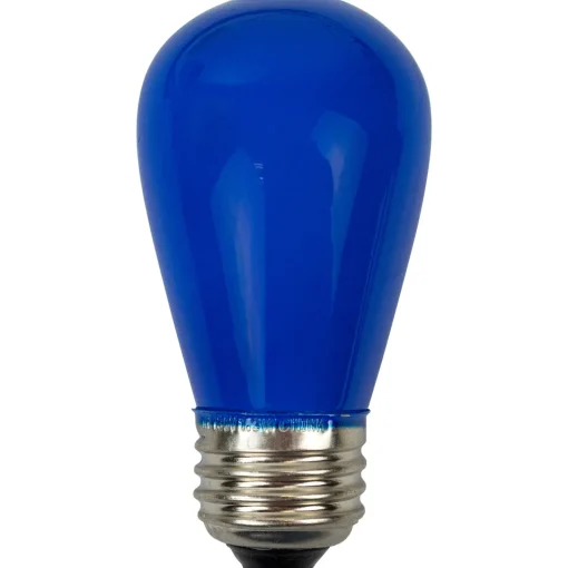 Hot Pack of 25 Opaque LED S14 Blue Christmas Replacement Bulbs Replacement Bulbs