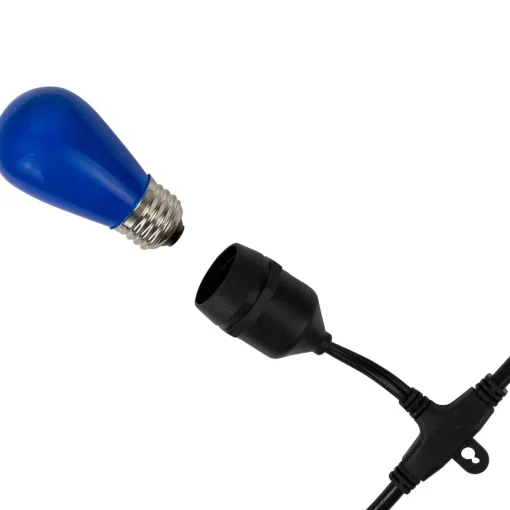 Hot Pack of 25 Opaque LED S14 Blue Christmas Replacement Bulbs Replacement Bulbs