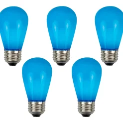 Hot Pack of 25 Opaque LED S14 Blue Christmas Replacement Bulbs Replacement Bulbs
