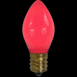 Discount Pack of 25 Opaque Pink C7 Christmas Replacement Bulbs Replacement Bulbs