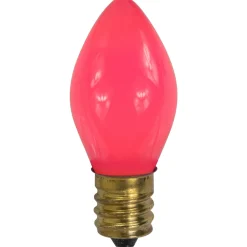 Discount Pack of 25 Opaque Pink C7 Christmas Replacement Bulbs Replacement Bulbs