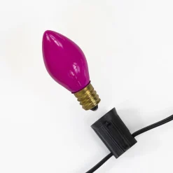 Discount Pack of 25 Opaque Pink C7 Christmas Replacement Bulbs Replacement Bulbs