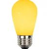 Discount Pack of 25 Opaque Yellow LED S14 Christmas Replacement Light Bulbs - 1.3 Watts Replacement Bulbs